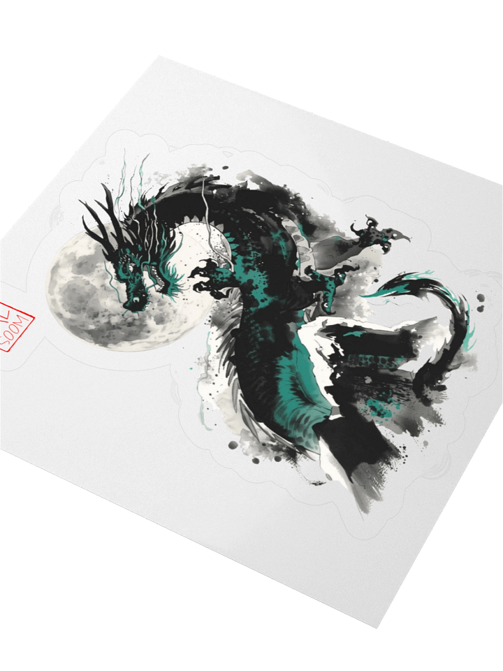 Moonlit Dragon Kiss Cut Stickers product image (2)