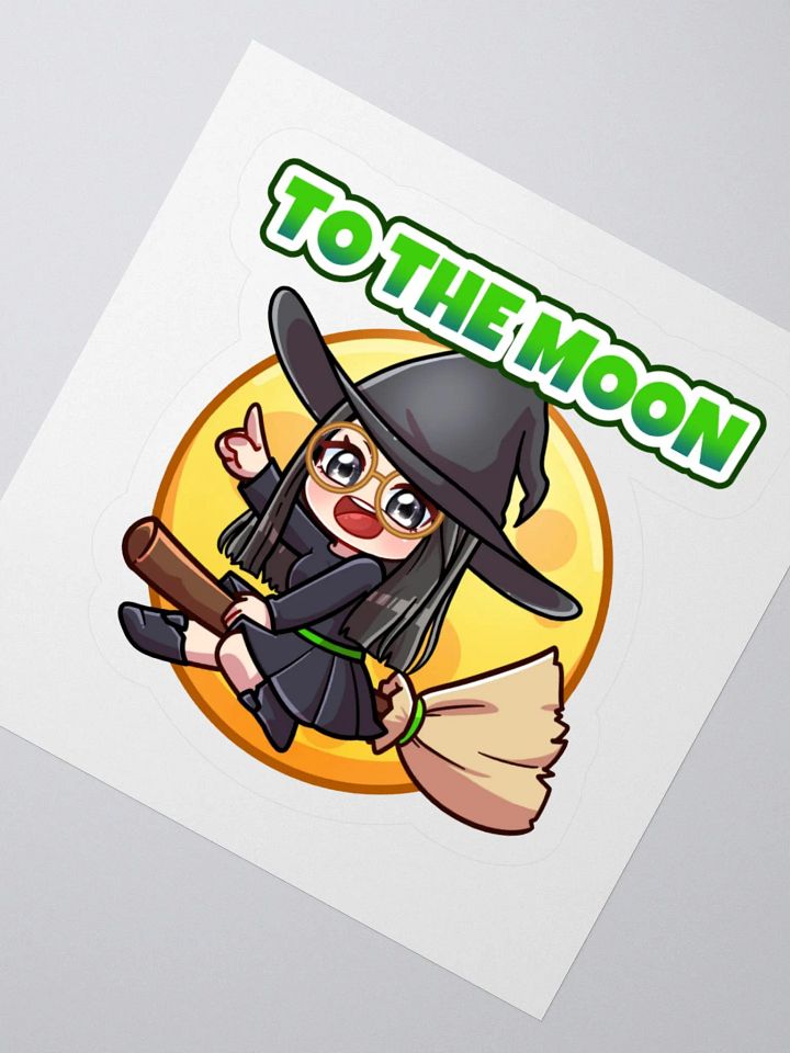 To The Moon Wizzie Kiss Cut Stickers product image (1)