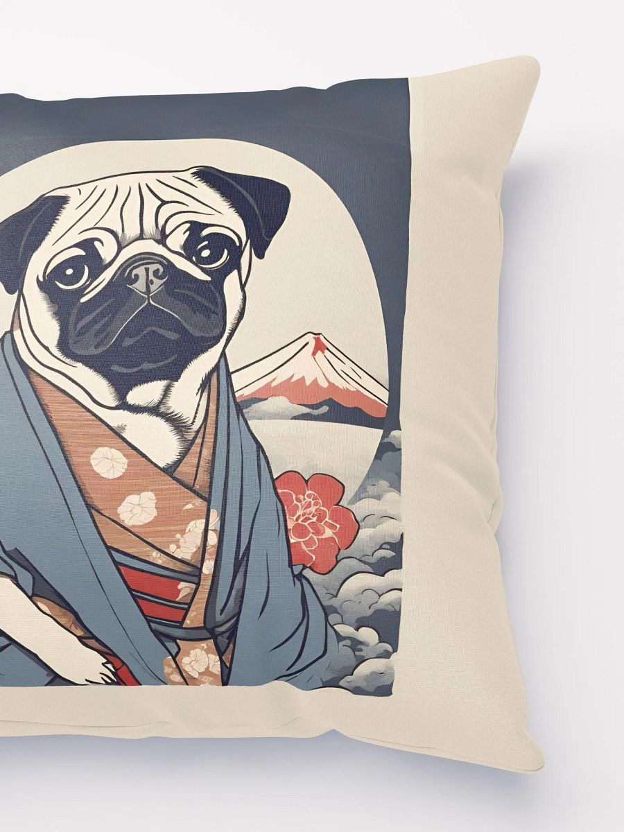 Pug Ukiyo-e style Pillow product image (3)