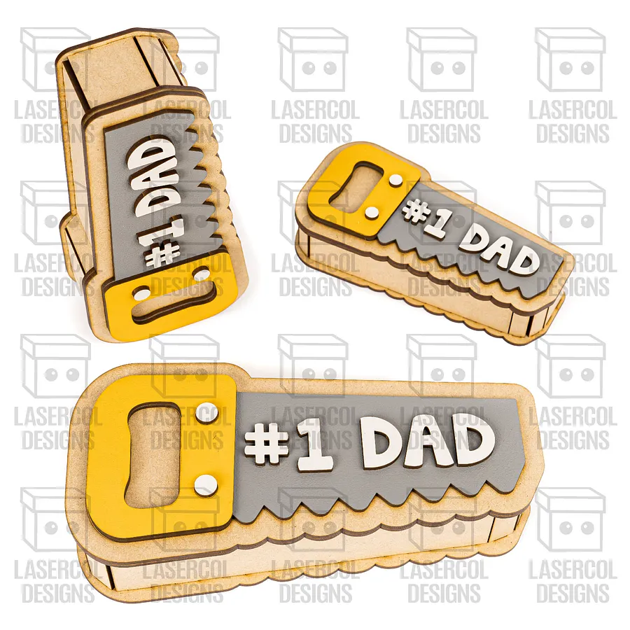 Saw Shaped Father's Day Gift Boxes (3 Sizes) - Laser Cut Files product image (10)