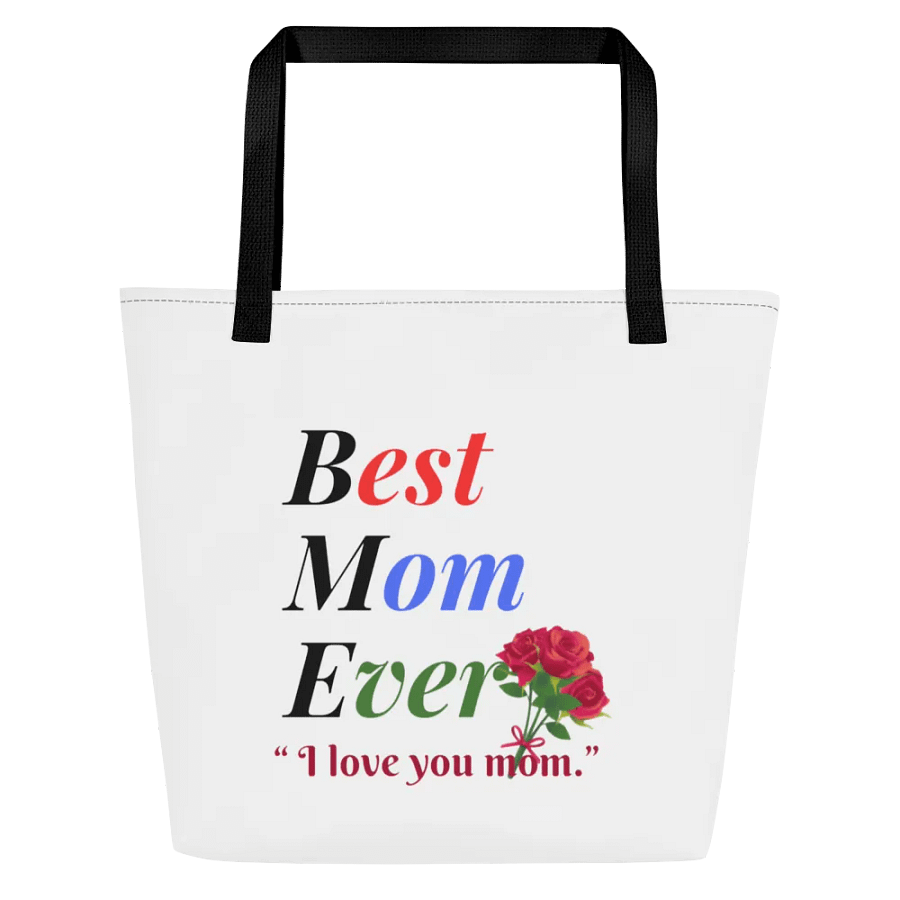 Best Mom Ever Large Tote Bag w/ Pocket product image (1)