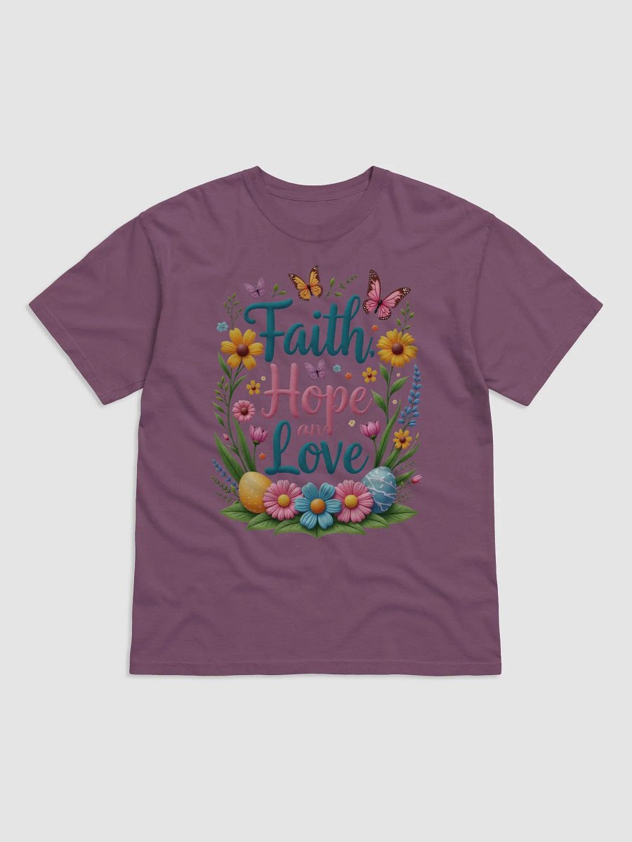 Faith, Hope, and Love Floral Tee product image (12)