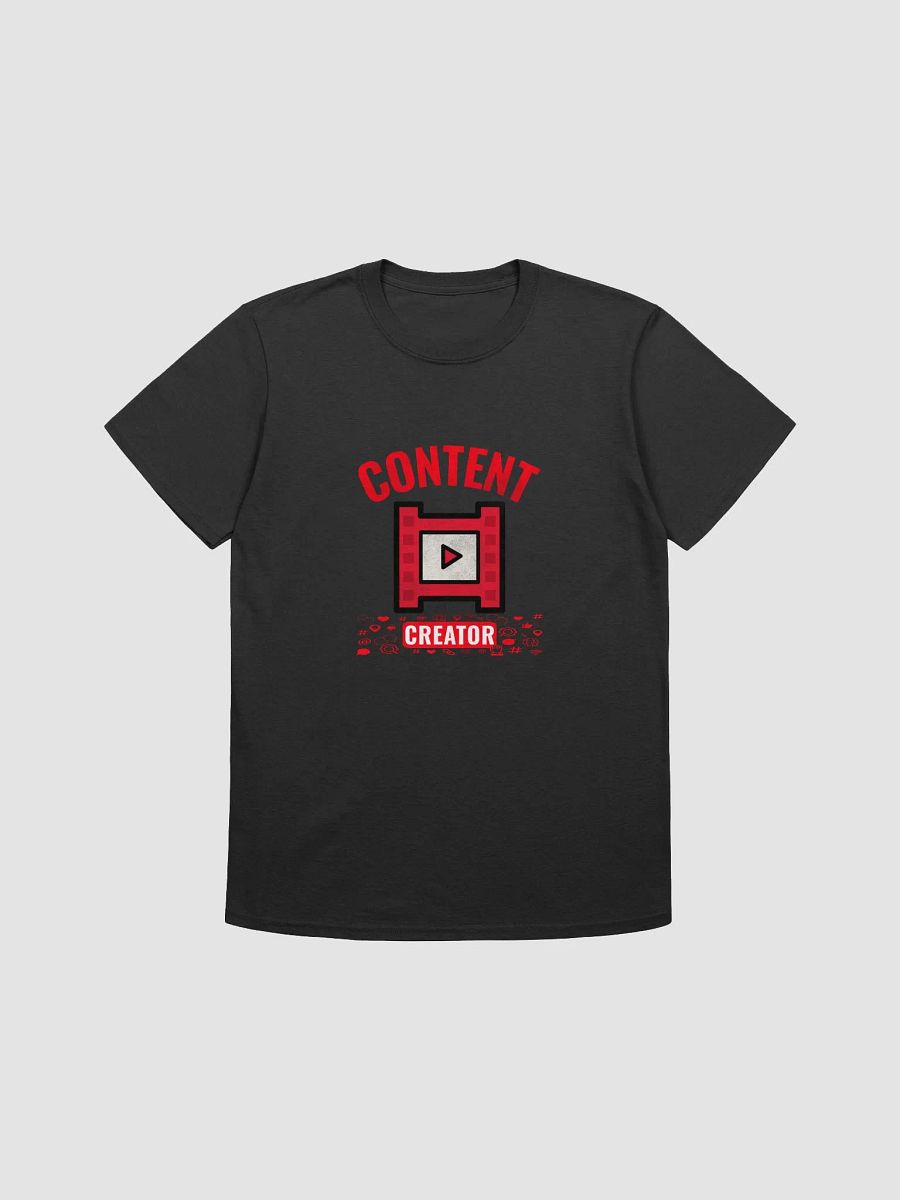 Content Creator with Social Media Icons Soft Unisex T-Shirt product image (1)