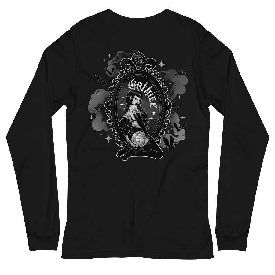 𝖌𝖔𝖙𝖍𝖎𝖈𝖈 long sleeve tee (back print) product image (2)