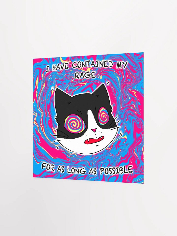 Rage Cat Matte Paper Poster product image (2)