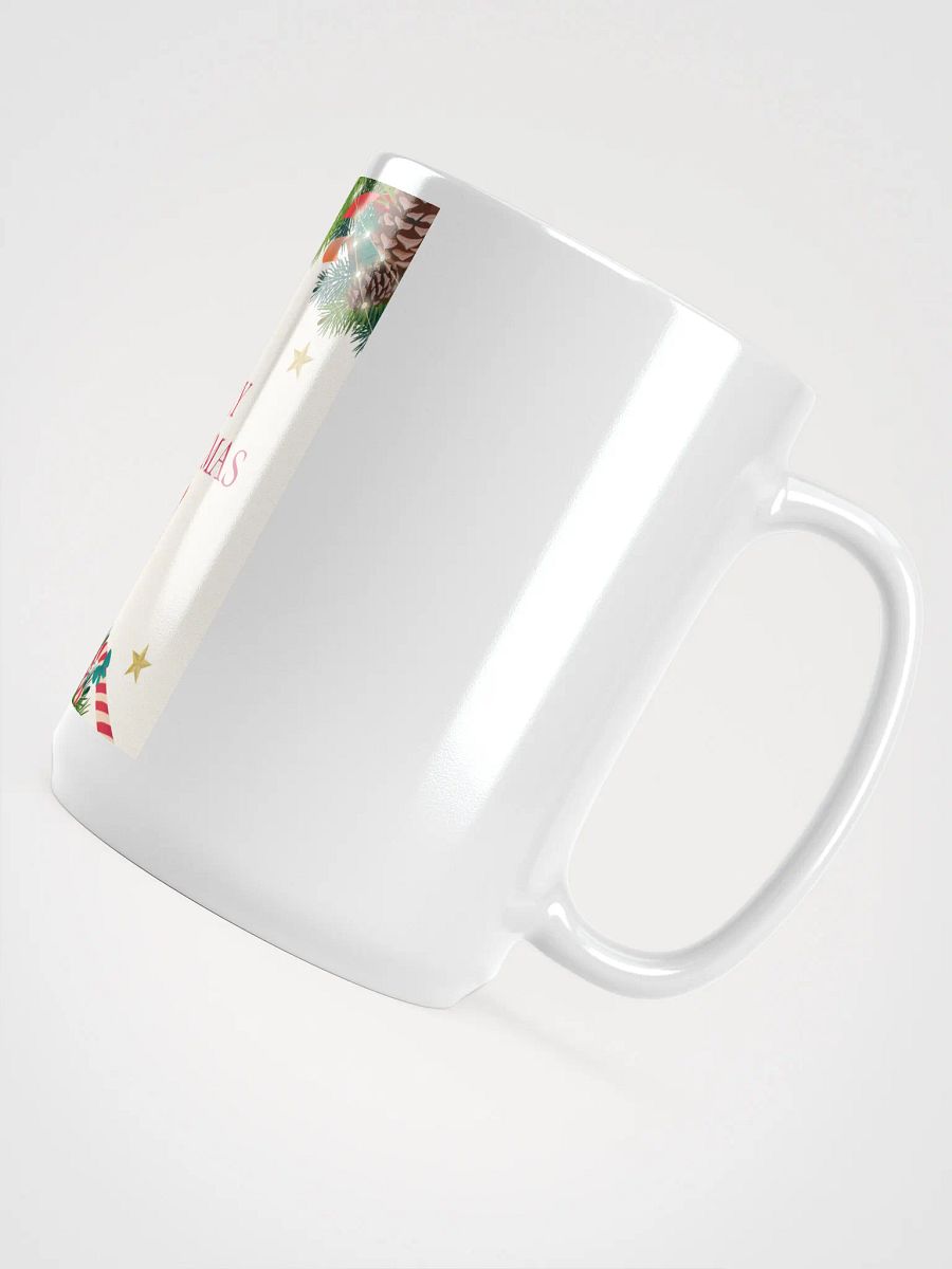 Santa's Greeting White Glossy Mug by Everlyn Riche product image (4)