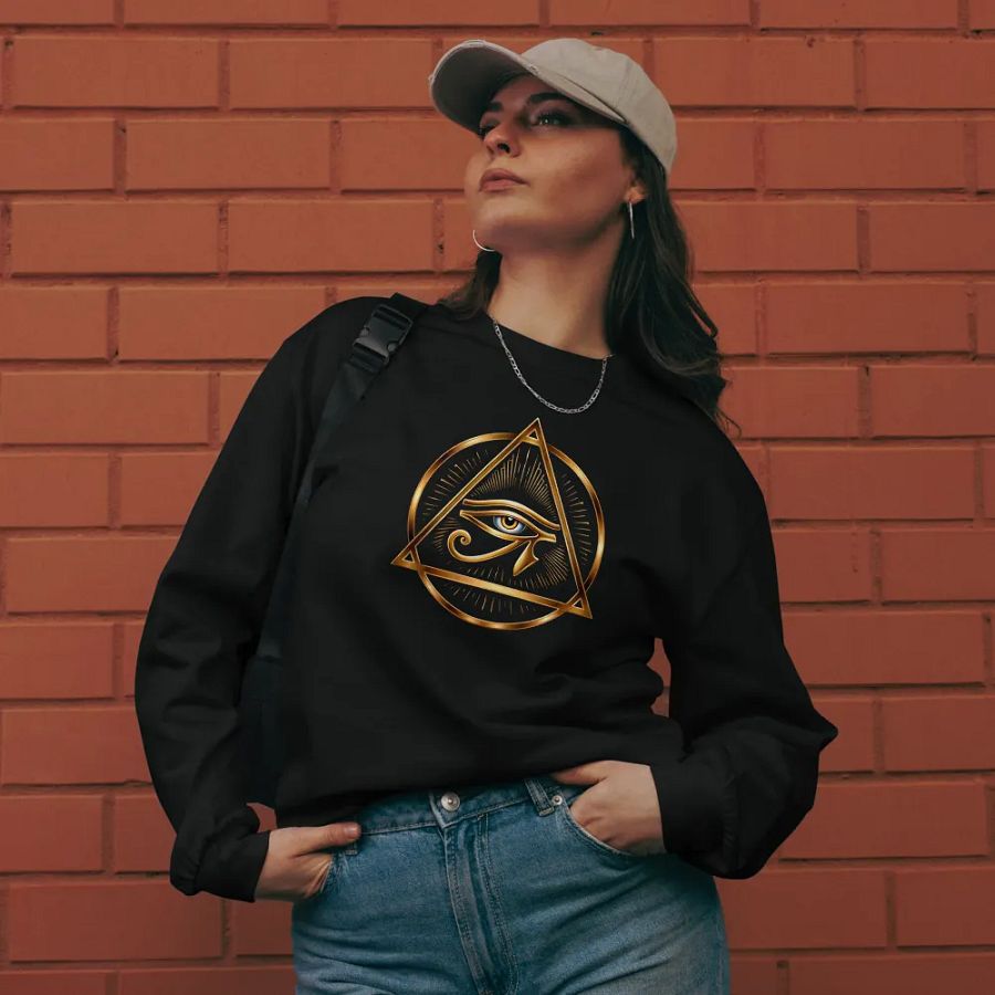[Eye of Horus] - Unisex Premium Heavyweight Long Sleeve Shirt product image (11)