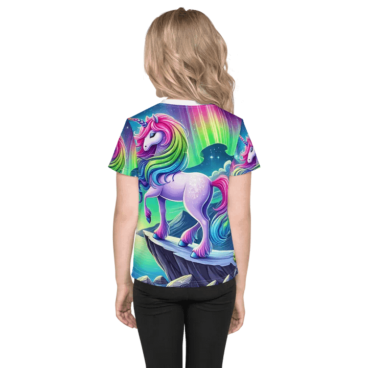 Aurora Unicorn Kid's All-Over Print T-Shirt product image (2)