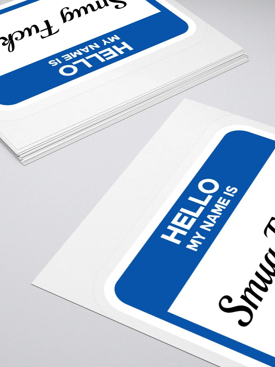 Hello My Name Is Smug Fucker Sticker product image (4)