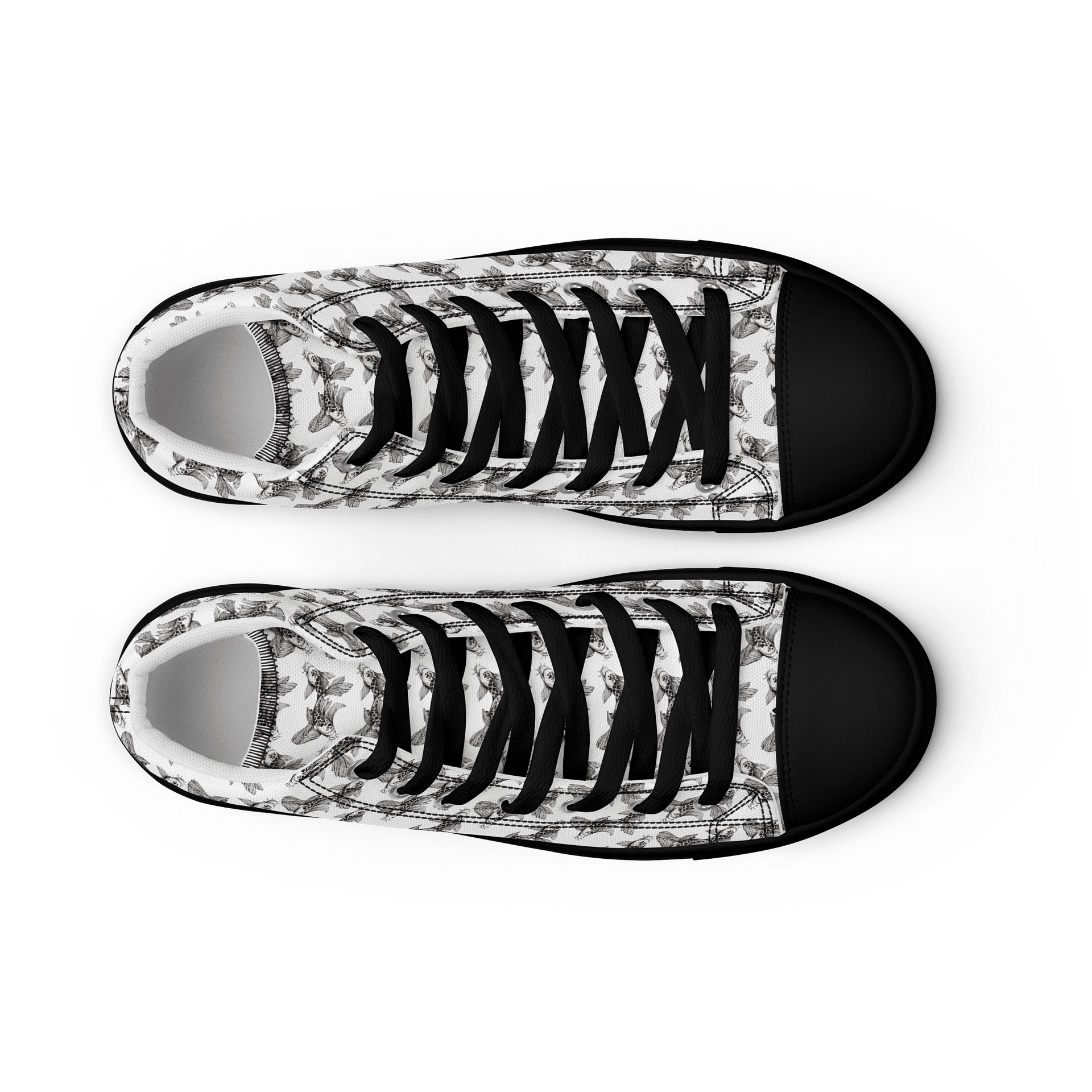 Koi Fish - Men's High Top Canvas Shoes product image (12)