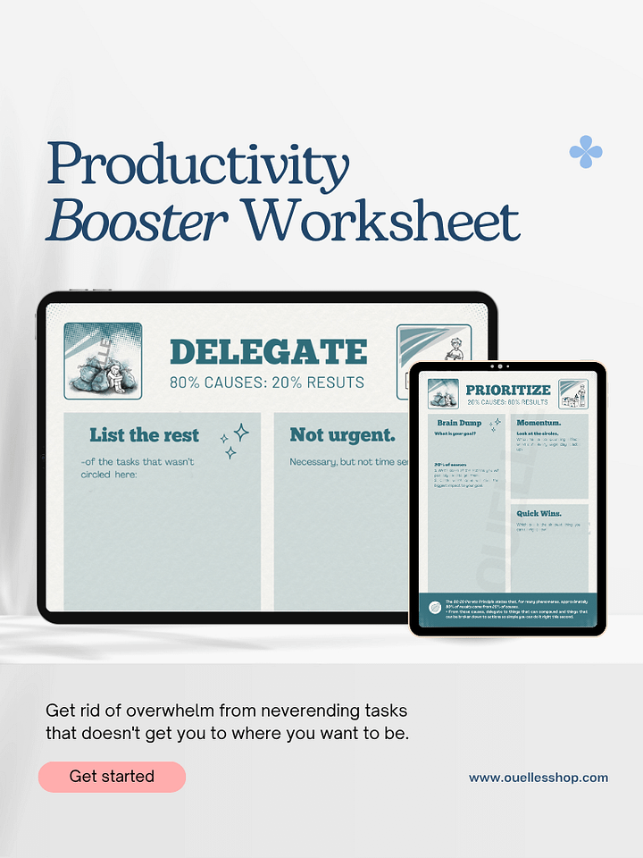 High-Impact Productivity Worksheet (PDF) product image (1)