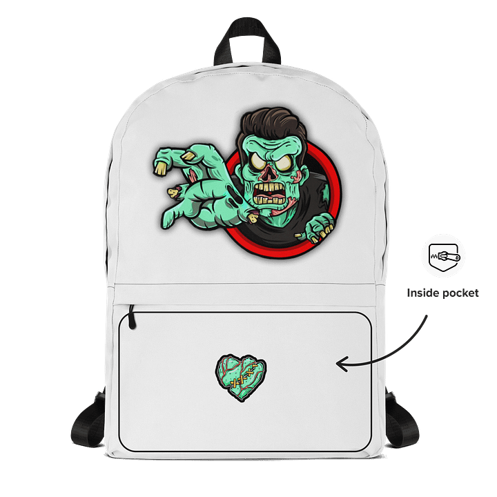 Glowing Zombie All-Over Backpack product image (2)