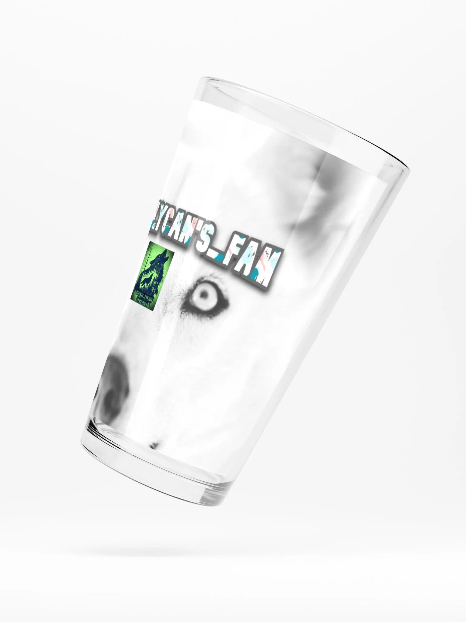 Roug3_lycan wolf Fam Pint Glass product image (5)