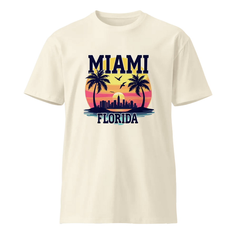 Miami Sunset Skyline T-Shirt product image (1)