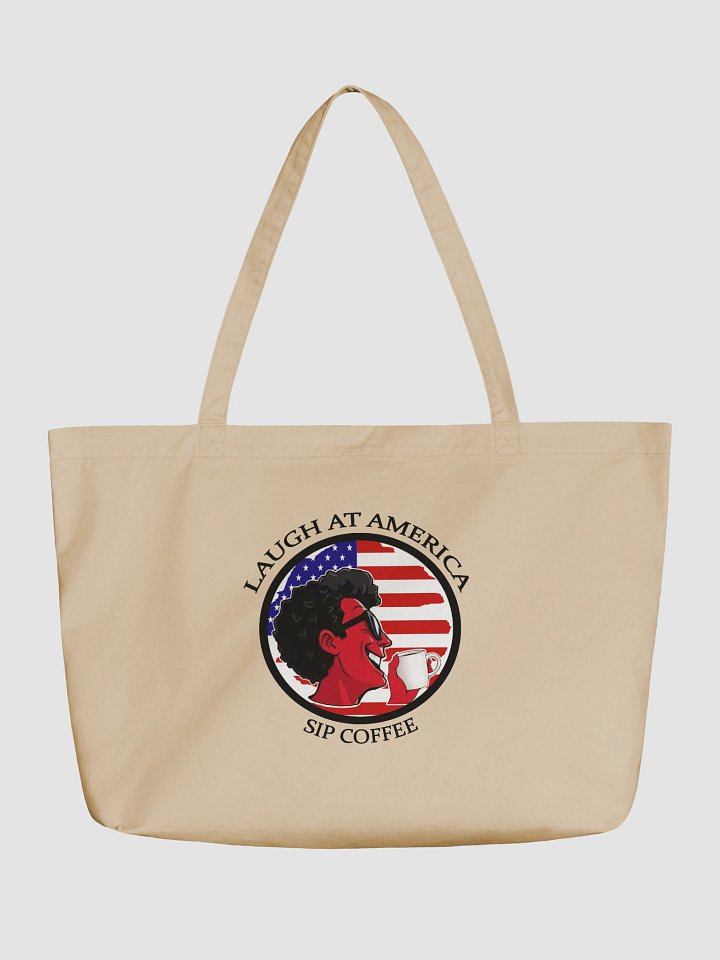 Laugh At America Sip Coffee Eco Friendly Tote Bag product image (1)