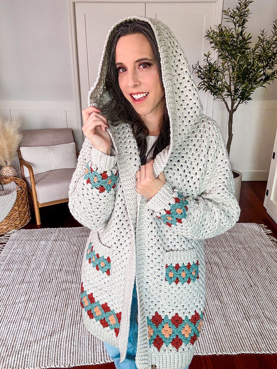 Gemstone Granny Crochet Cardigan Pattern product image (3)