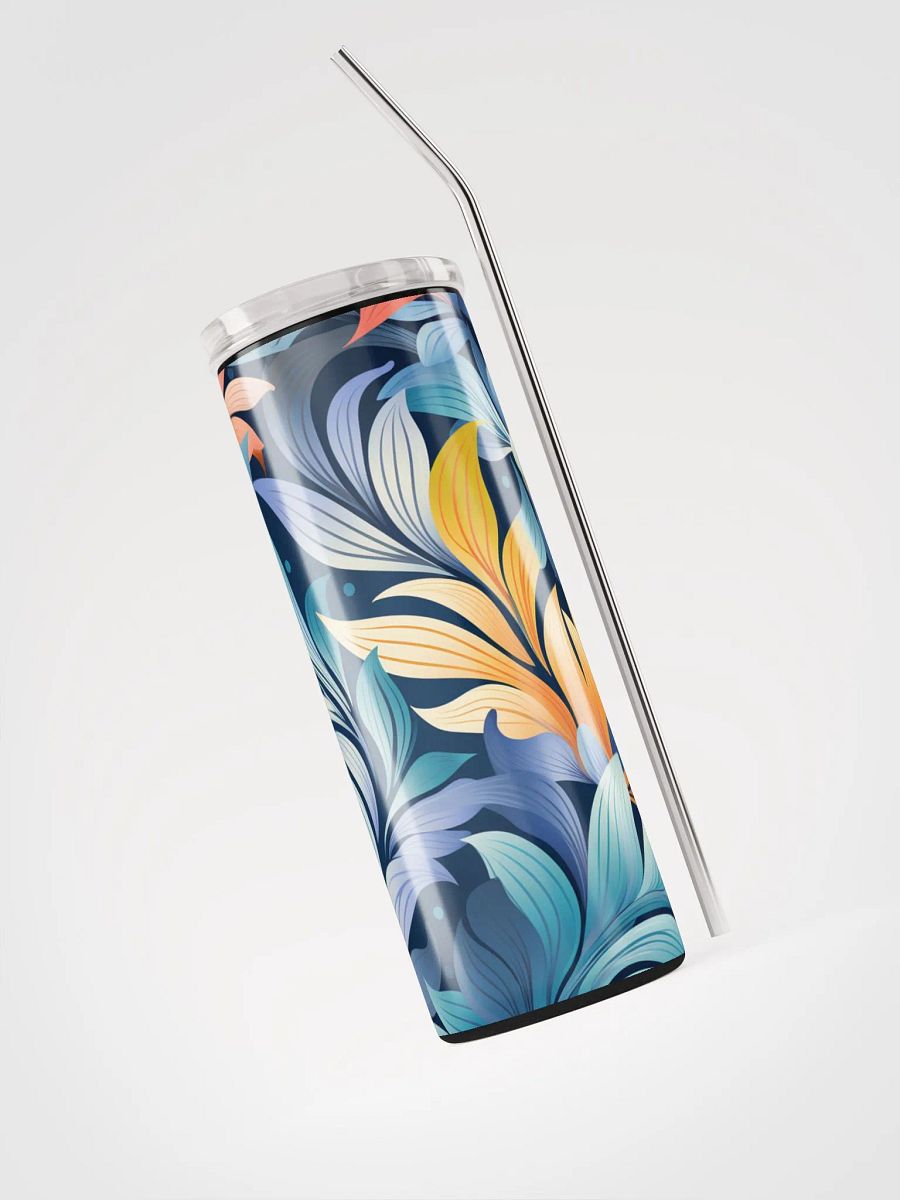 20oz Vibrant Pastel Forest Leaves Stainless Steel Tumbler – Stylish & Durable product image (3)
