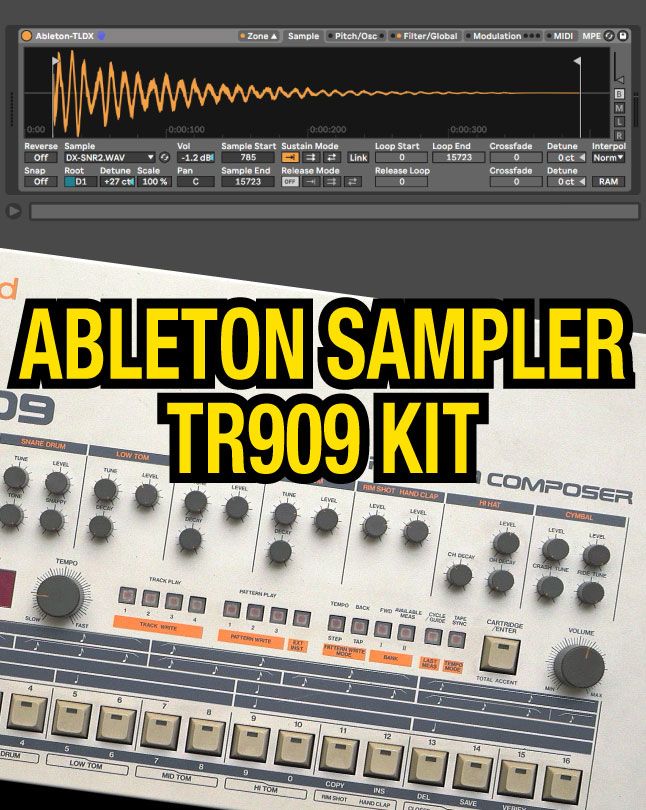 Ableton Sampler: TR909 Kit product image (1)