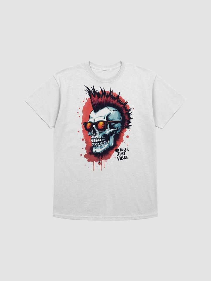 No Rules Just Vibes Skull T-Shirt product image (1)