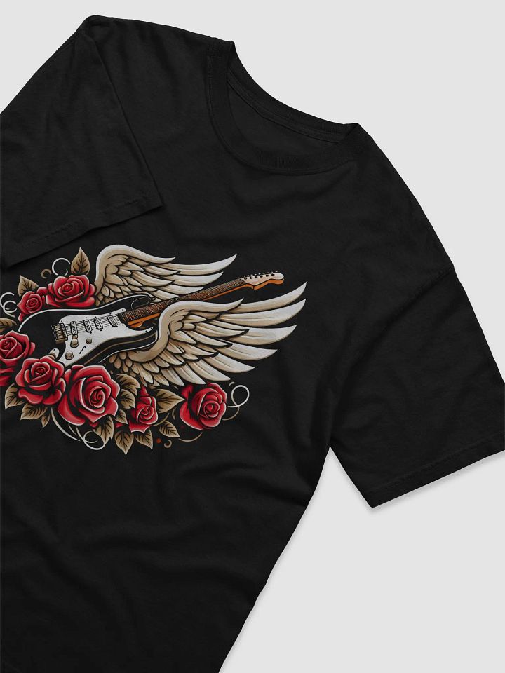 Winged Guitar and Roses T-Shirt product image (2)