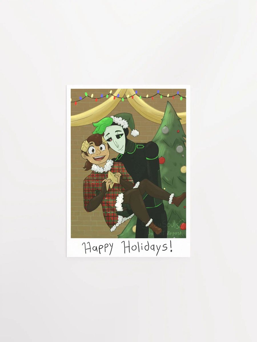 Soulsa and Alba Happy holidays Poster product image (5)