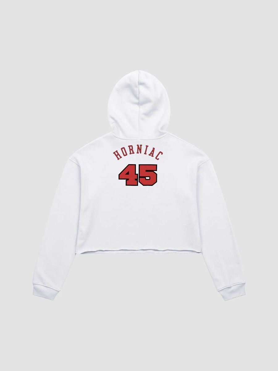 Horns Over Hoops Fusion Crop Hoodie product image (2)