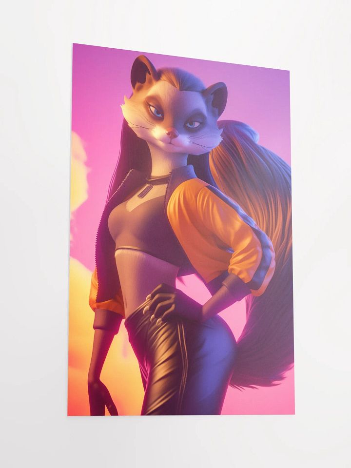 Vibrant Squirrel Chic Matte Poster product image (3)