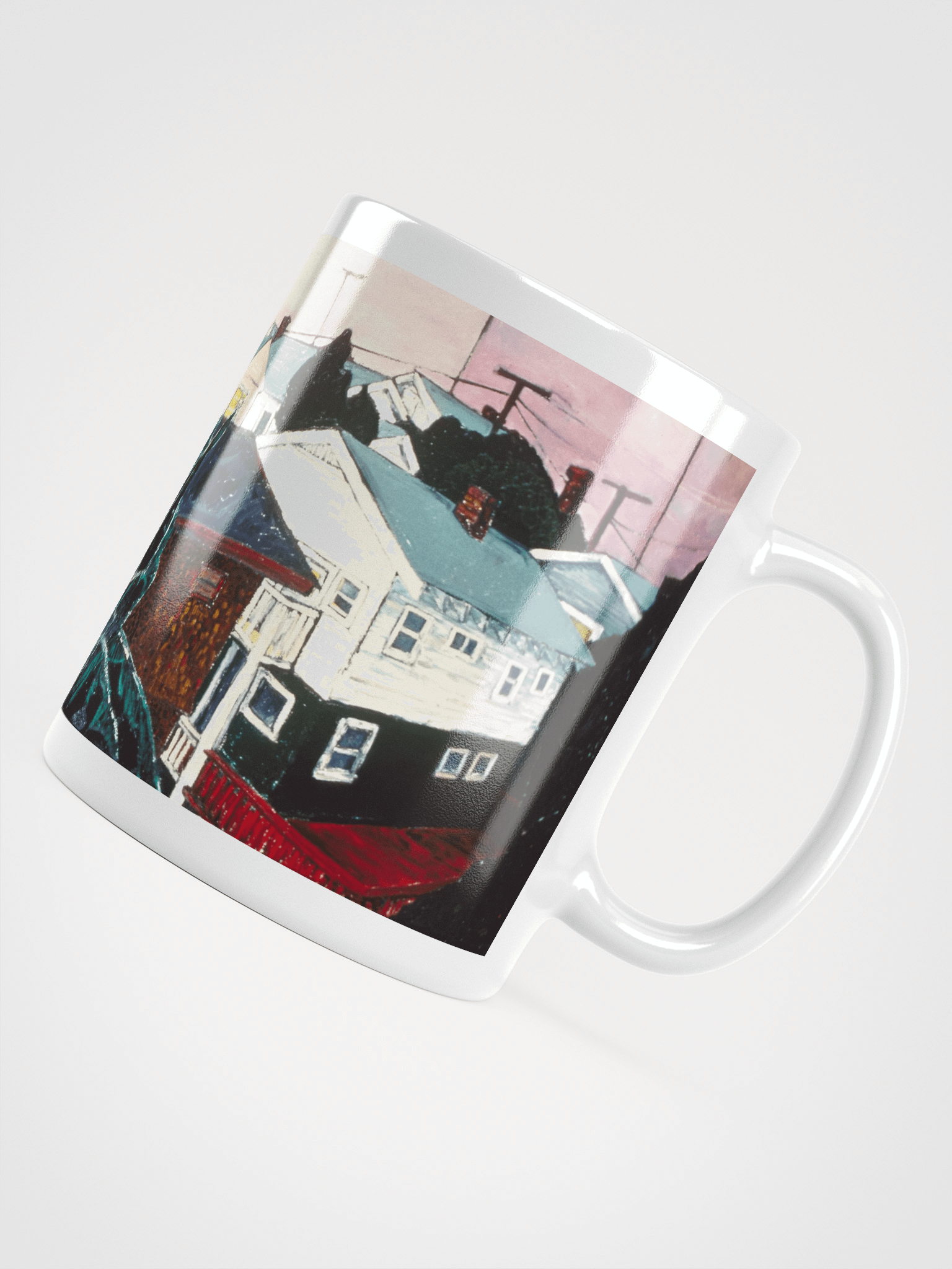 Leaning into Night (1983) on White Glossy Mug product image (4)