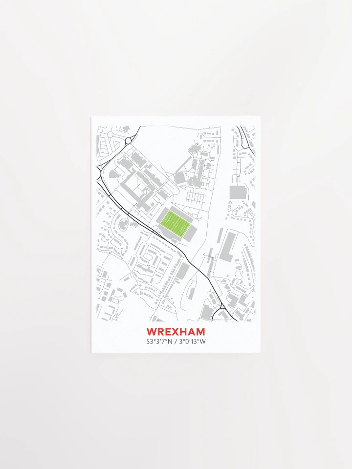 Wrexham Stadium Map Design Poster product image (1)