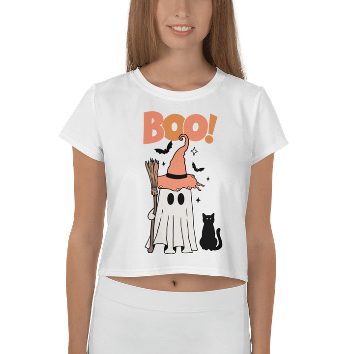 Witchy Ghost Crop Tee product image (1)