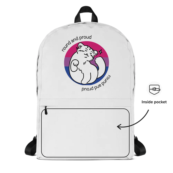 Round and Proud Manul Bisexual Version - Backpack product image (2)