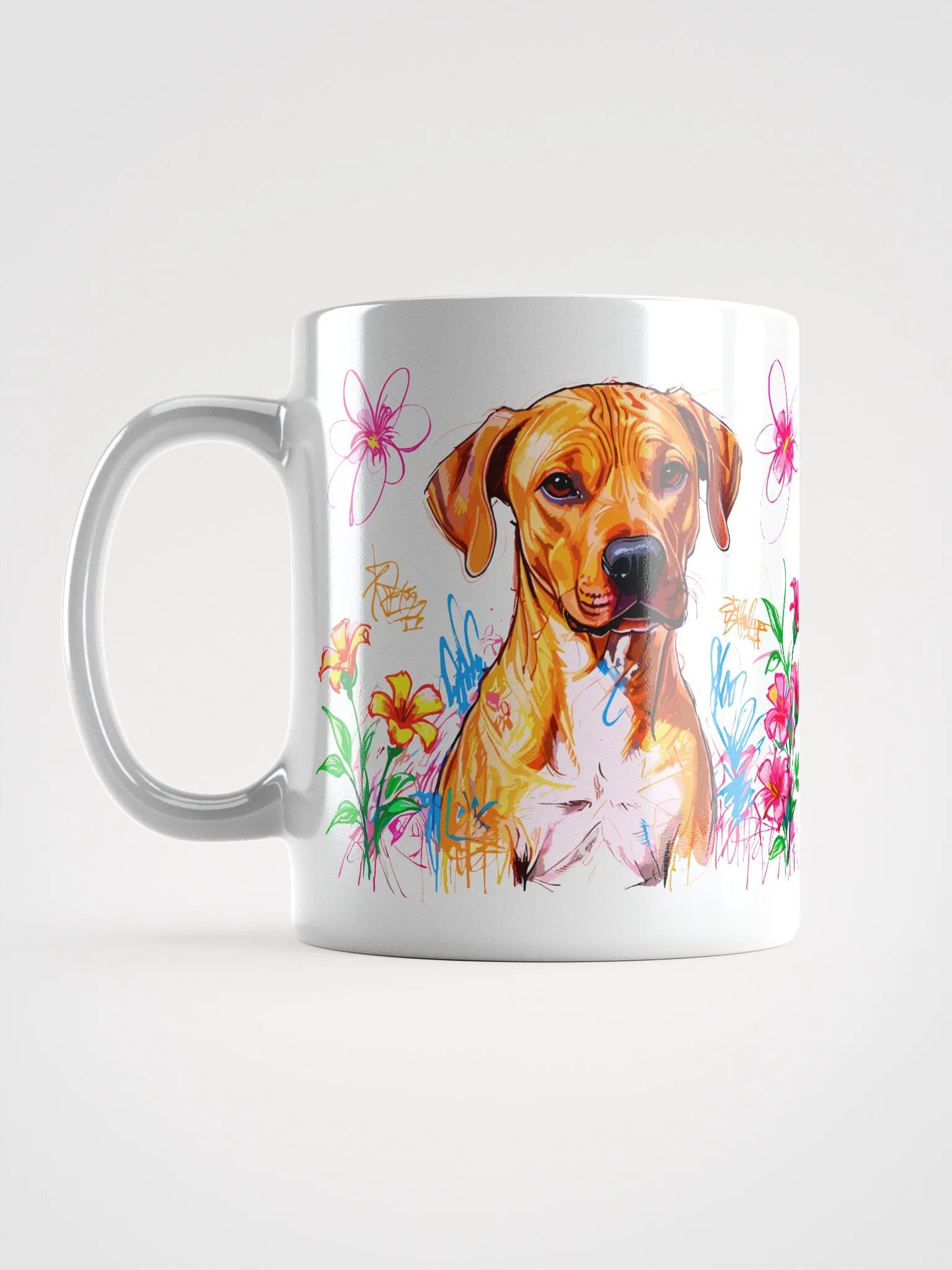 Scribbles Rhodesian Ridgeback 8 , Mug product image (11)