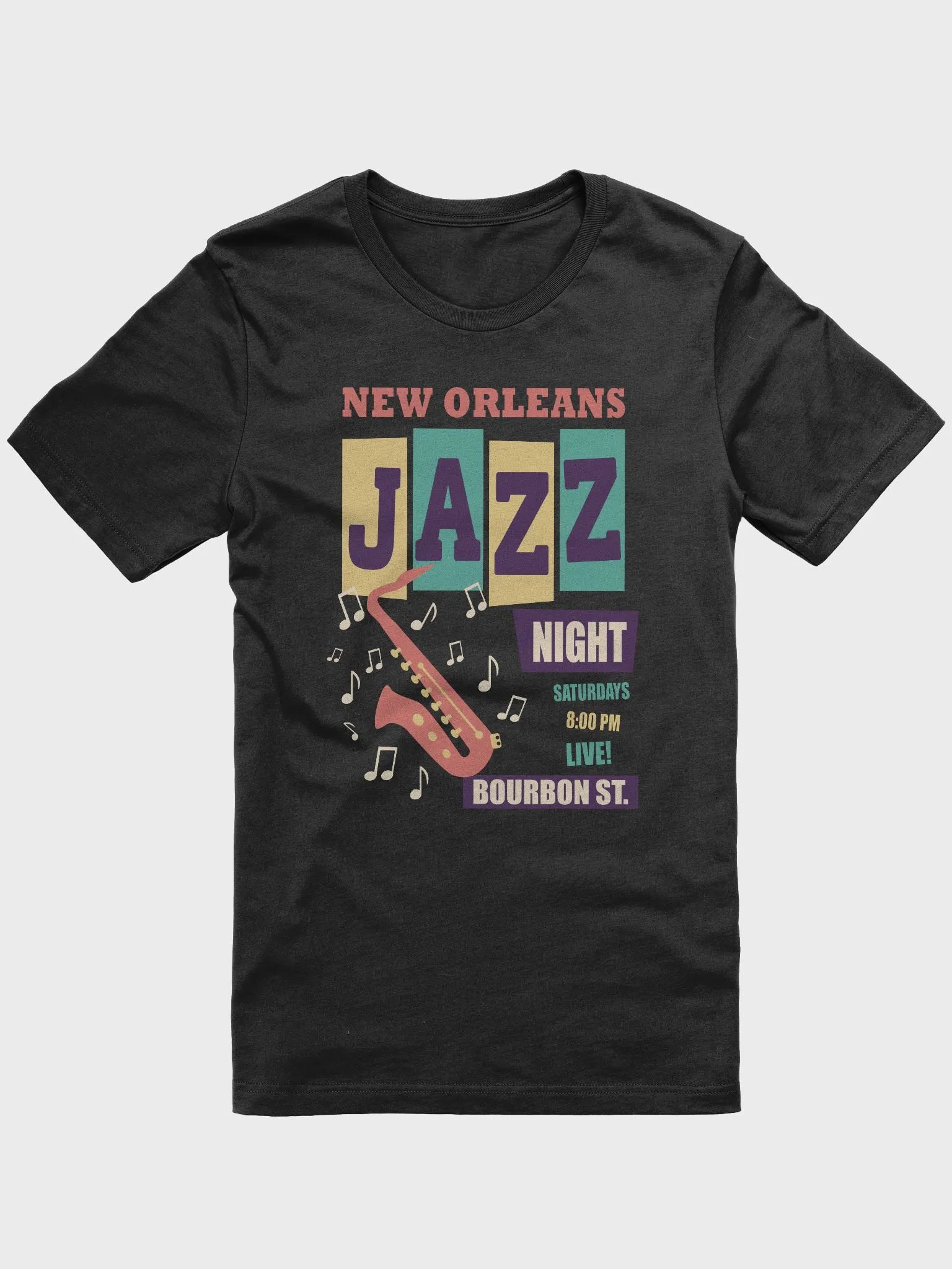 New Orleans Jazz Music Night T-Shirt product image (5)