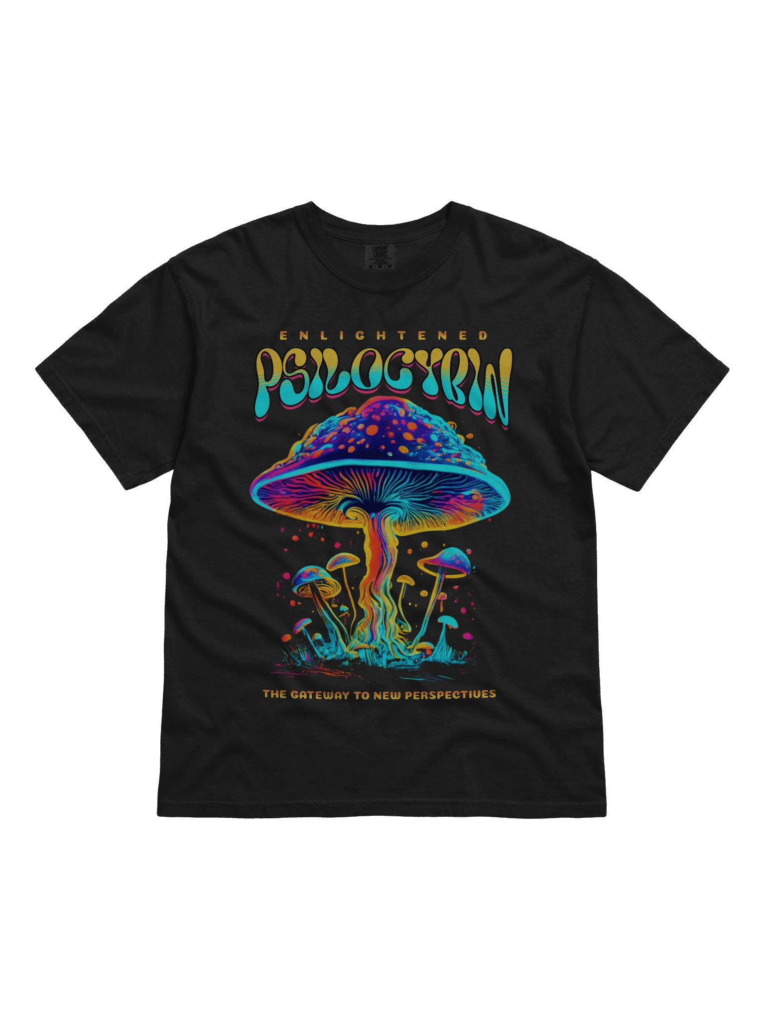Psychedelic - Enlightened Psilocybin - Mushrooms Heavyweight T-Shirt product image (7)