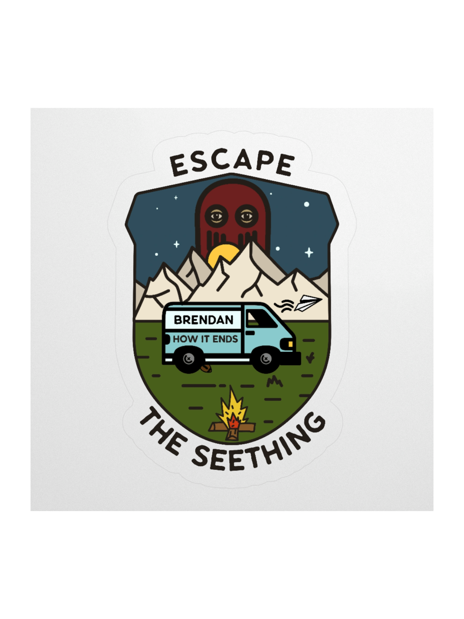 ESCAPE, Brendan Sticker product image (1)
