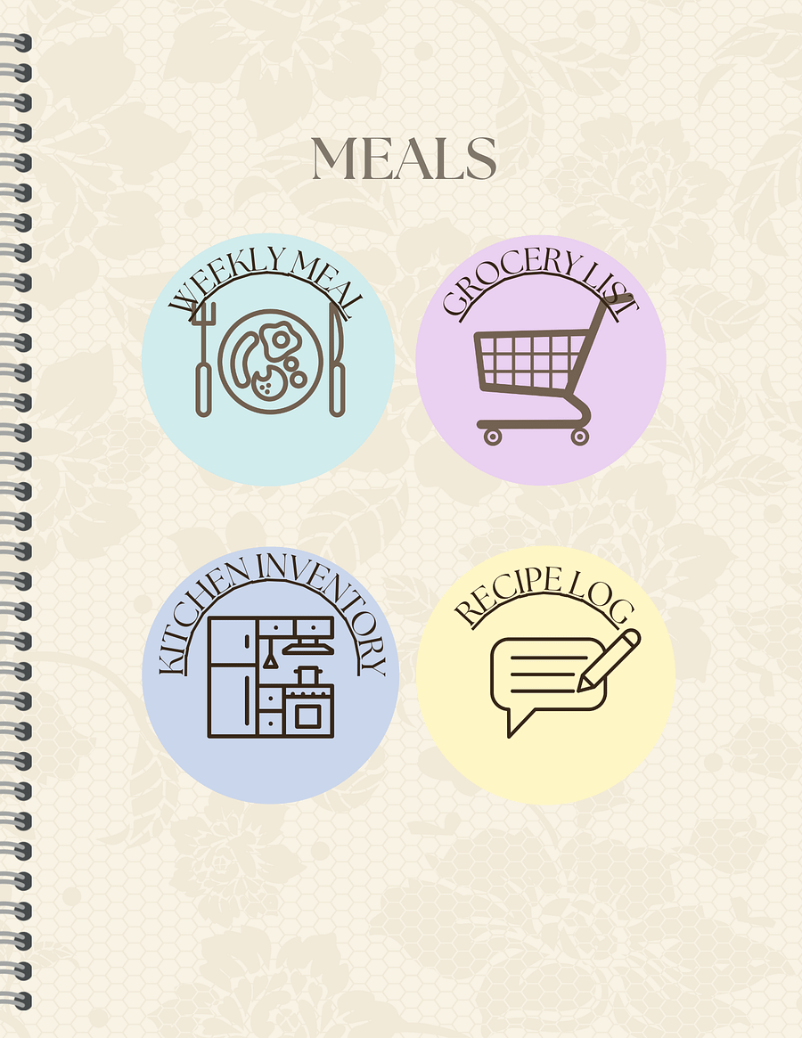 Detailed Undated Planner - Abstract Neutral product image (7)