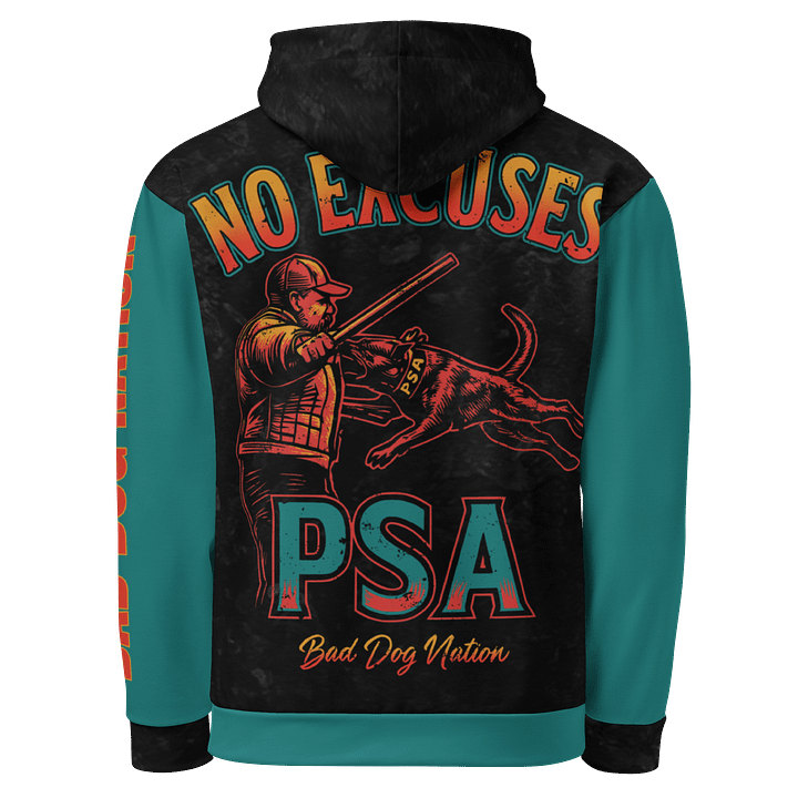 PSA No Excuses - Premium Adult Unisex All Over Print Hoodie product image (1)