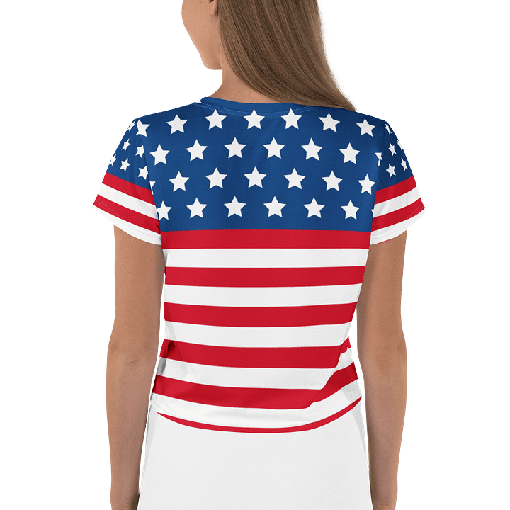 Starry Stripes All-Over Crop Tee product image (2)