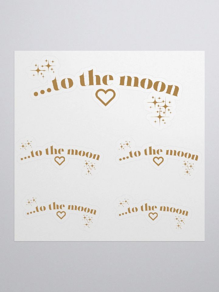 ...to the moon stickers product image (2)