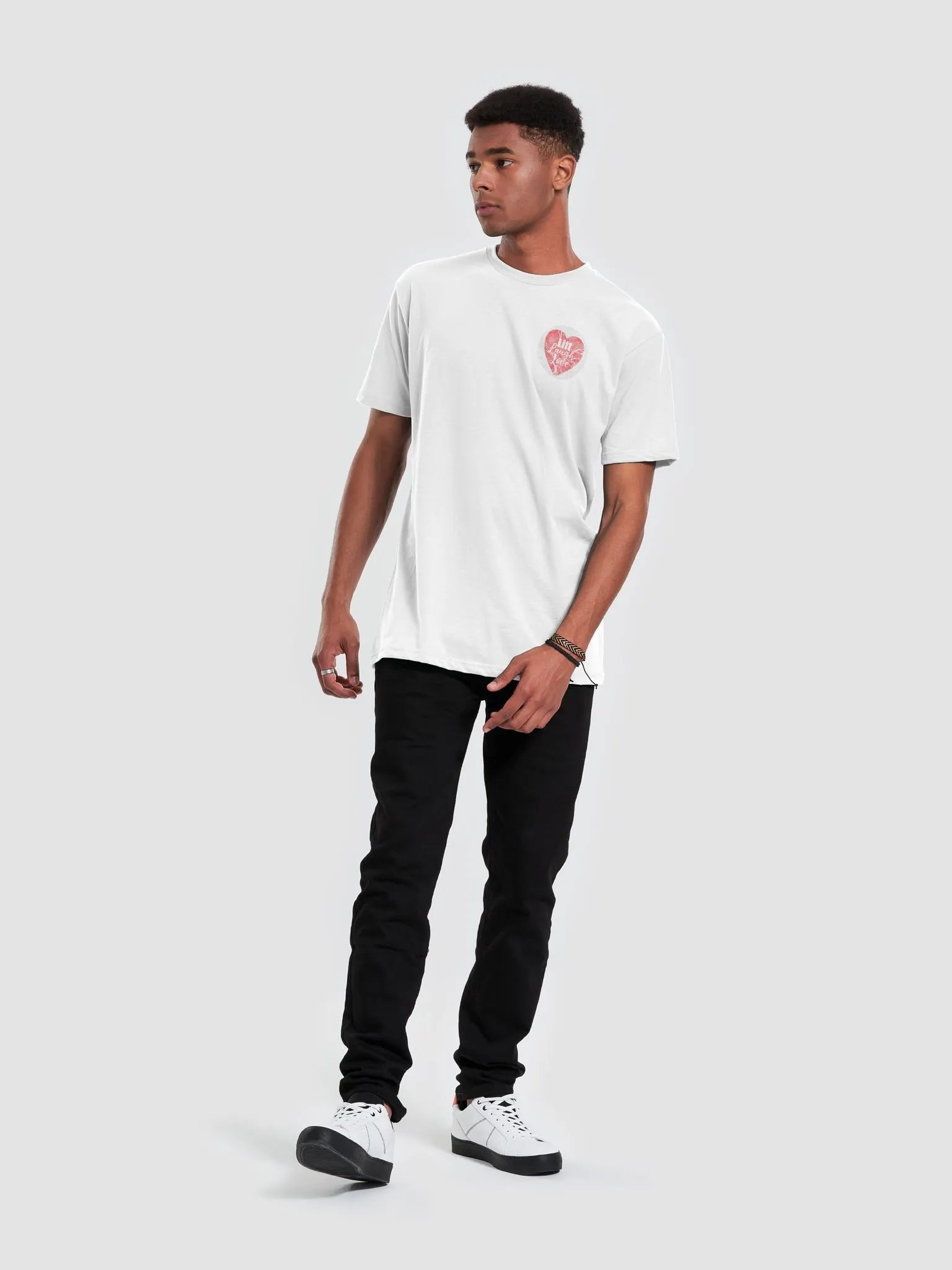 Lift Laugh Love Pink Heartbreak Gym Tee product image (47)