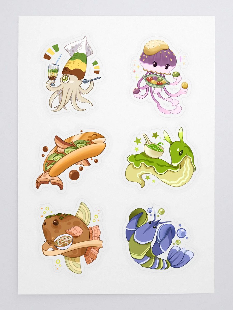 Foody Creatures Sticker Sheet product image (3)