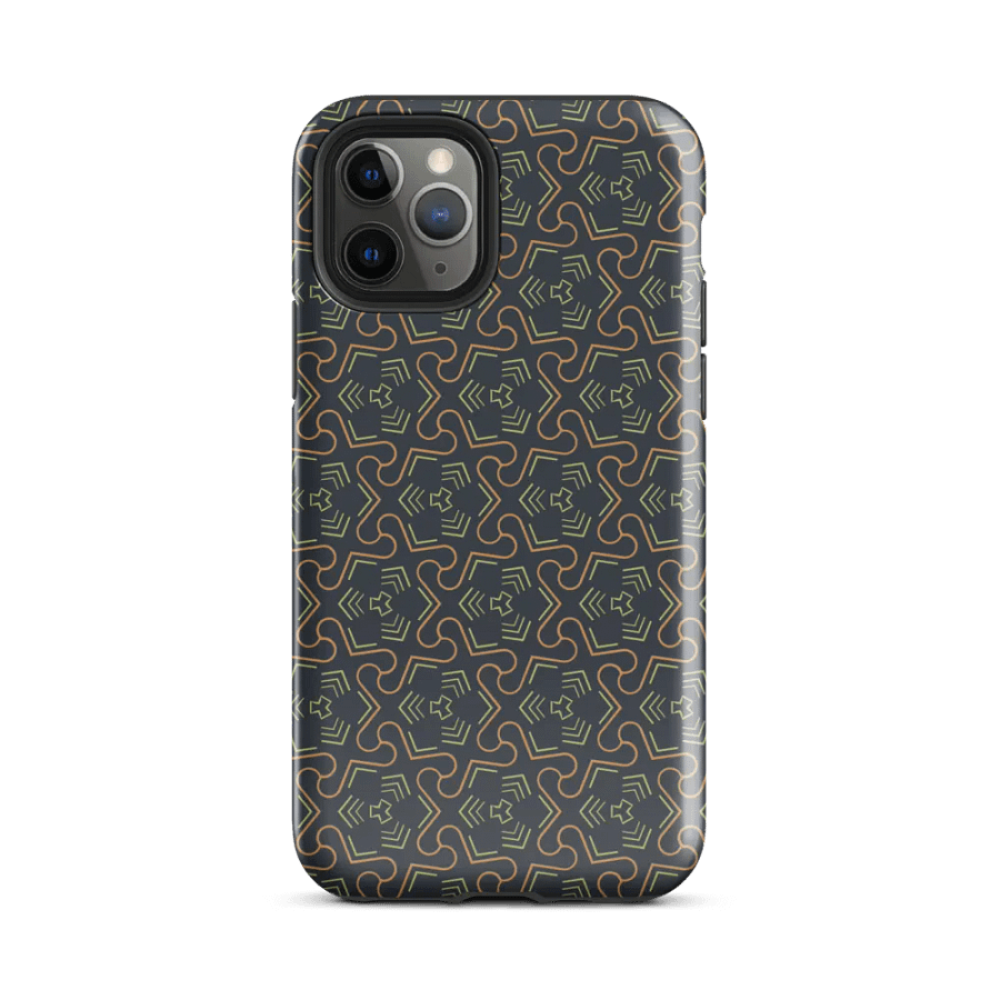 Groovy Grove Geometric Pattern Tough iPhone Case product image (2)