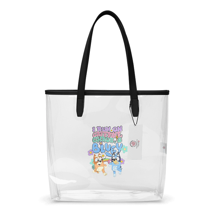 Chaos & Caffeine Clear Tote Bag product image (1)