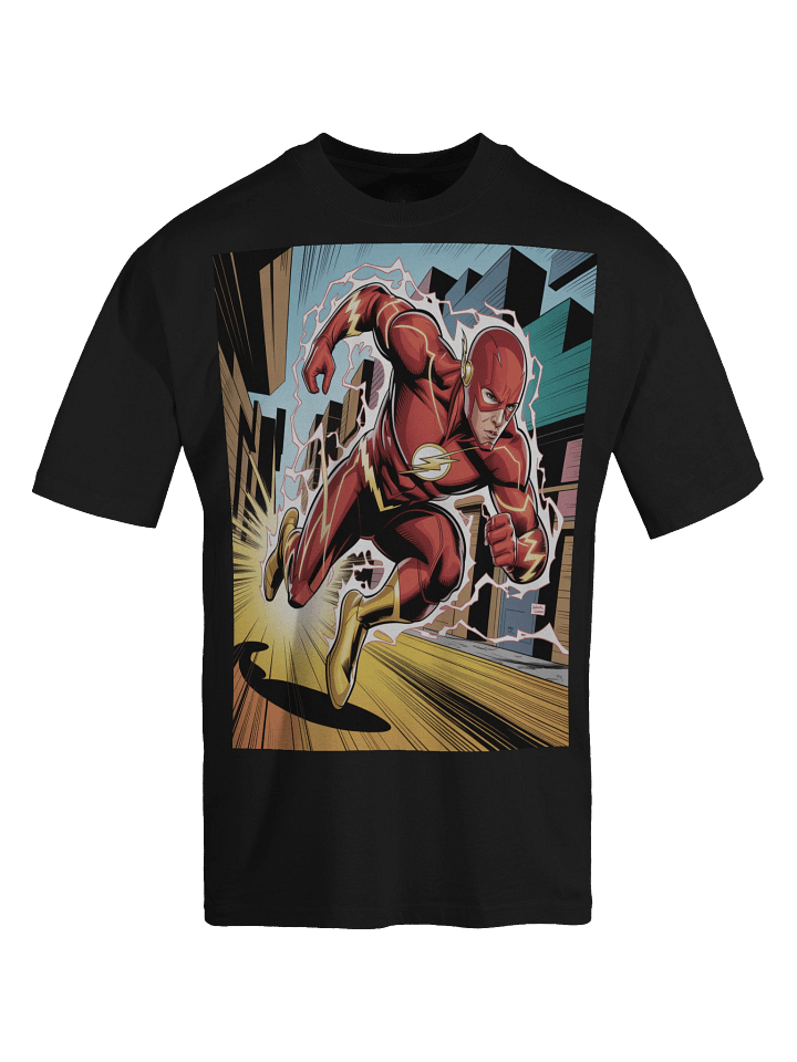 Eclipse Dash: The Flash Faded Phantom Oversized T-Shirt product image (1)