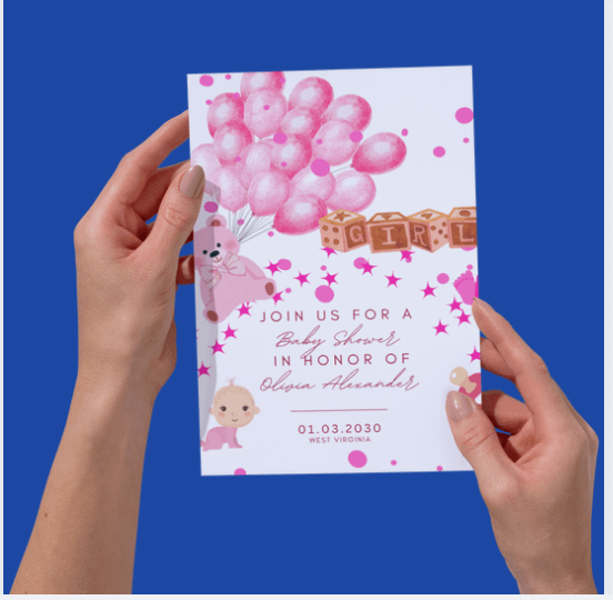 Baby Shower Digital Invitation, Instant Download Baby Shower Invite, Editable Invitation, Printable Baby Shower Template product image (4)