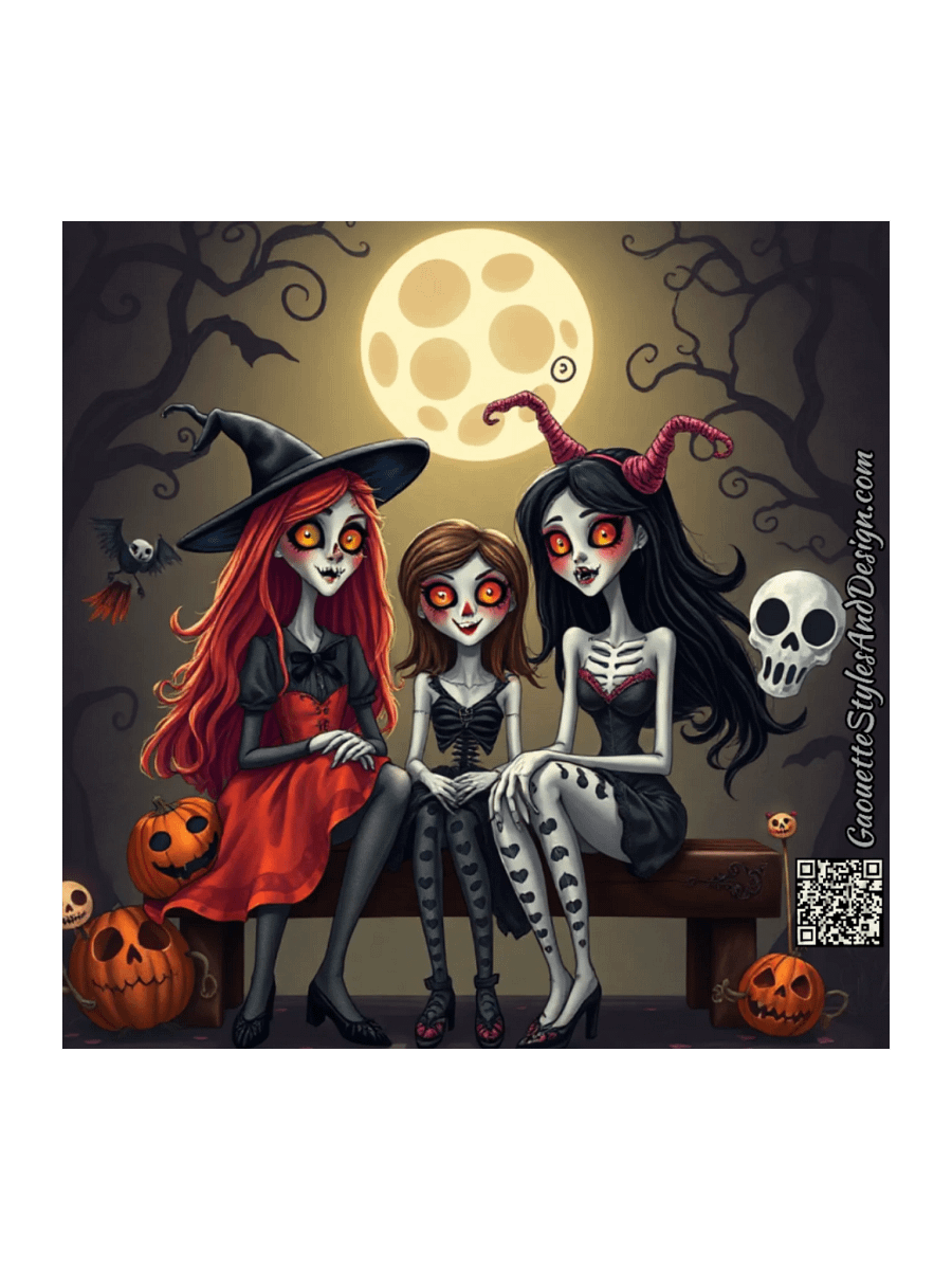Whimsical Trio Kiss Cut Stickers product image (3)