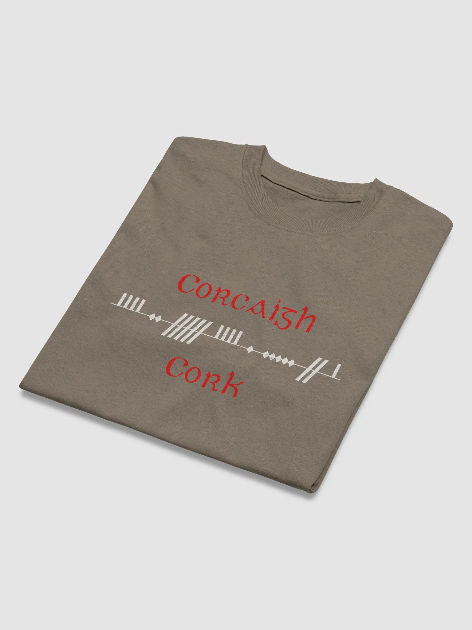 Cork/Corcaigh Scholastic style Ogham Printed T-shirt product image (3)