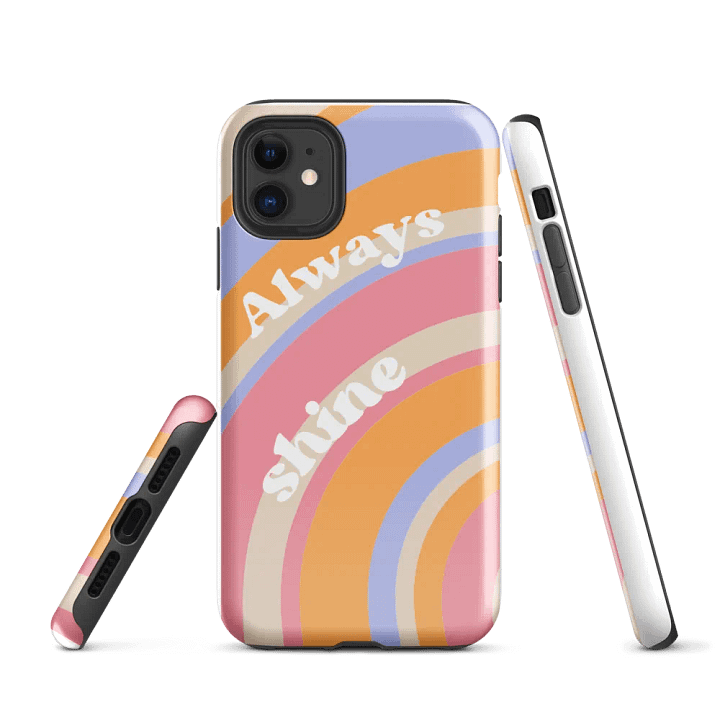 "Radiant Stripes iPhone® Tough Case - Stylish and Durable Protective Cover" product image (1)