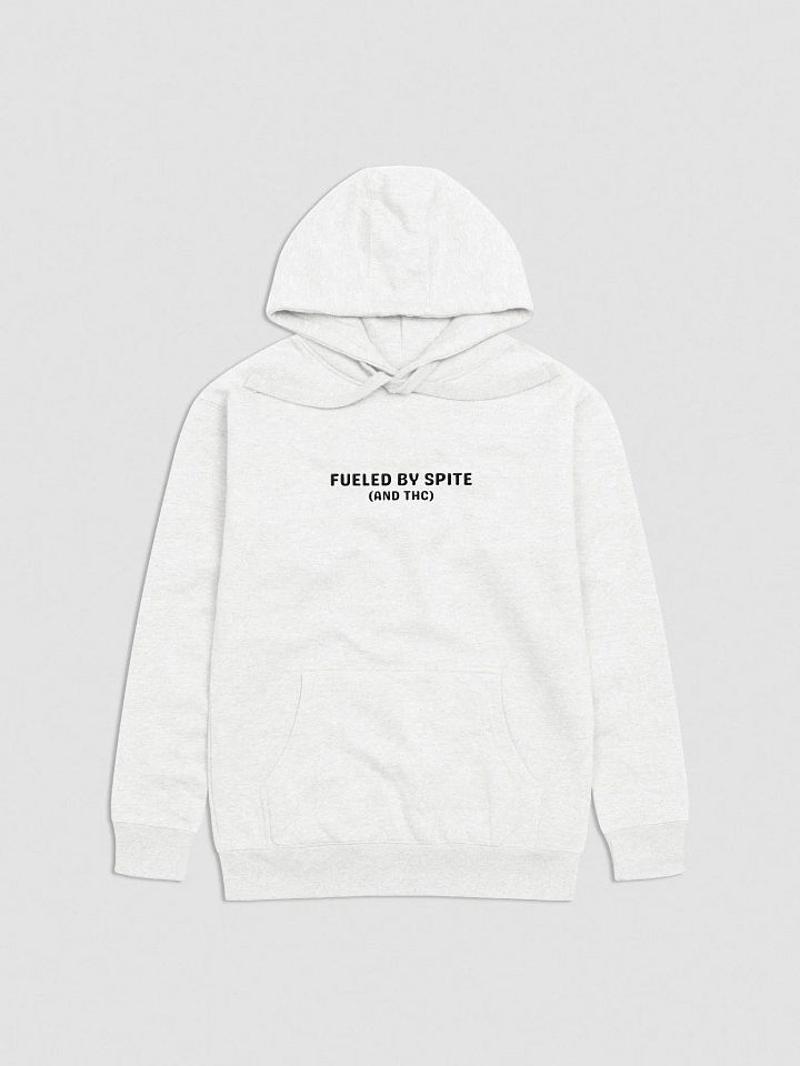 FUELED BY SPITE (black thread) embroidered heavyweight hoodie product image (9)