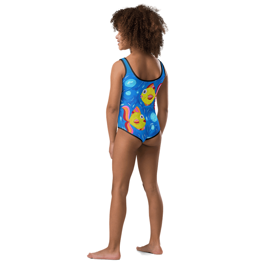 Fish style (art by Dina R.) acrylic painting picture - Kids Swimsuit product image (3)